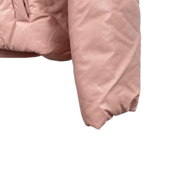 24.NWT Cami NYC Cecilia Vegan Leather Puffer  Pink XL Polyurethane Faux Leather - Picture 9 of 12